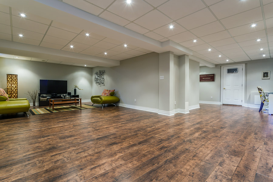 a nicely finished basement